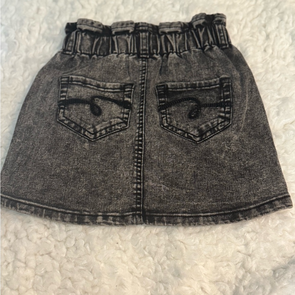 Justice Black Velvet Skirt